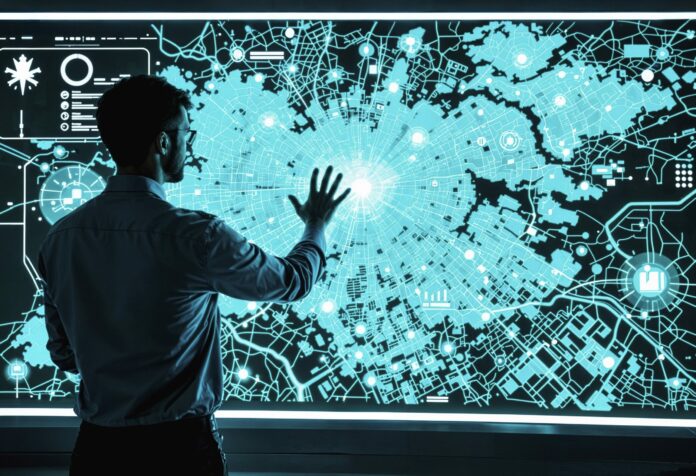 immobiliereneurope_Pappers Immobilier démocratise de l'accès aux données immobilières françaises_3d-rendering-futuristic-technologies Pappers Immobilier